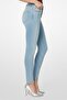 Women Skinny Fit Washed Denim Jeans, Blue - 3