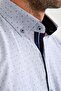 Classic Short Sleeve Cross Filafil Pattern Buttoned Collar Gift Boxed Men's Shirt Fs-001215 - Navy Blue - 2