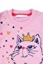 Baby Girl Pink Navy Cat Printed Set of 2 - 5