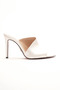 Women's Design Thin Heeled Slippers Carolina Ecru Skin