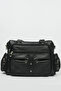 Women's Black Local Washed Leather Shoulder Crossbody Bag Byhakan Jn-514 - 3