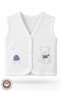 Baby Girl Mushroom Teddy Bear Embroidered Organic Cotton 3-6-9 Months 2-Piece Combed Cotton Baby Vest - Salmon - 2