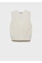 Openwork Knitted Vest - 3