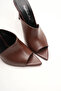 Women's Design Thin-Heeled Slipper Carolina Brown Leather - 3