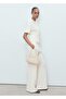 Straight Cut Cotton Trousers - 2