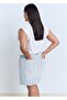 Seamless Denim Skirt with Ends - 8