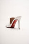 Women's Design Thin Heeled Slippers Carolina White Patent Leather - 4