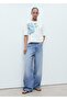 Floral Pattern Cotton T-Shirt - 2