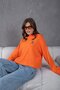Women's Mock Neck Oversized Embroidered Knitwear Sweater - 2