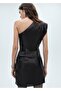 Asymmetrical Dress with Texture - 4