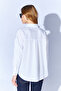 White Oxford Cotton Long Oversize Relaxed Fit Shirt Supplement 1000167422 -7472 - 7