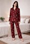 Women's 0606 Long Sleeve Suede Pajama Set