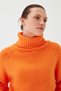 Women's Turtleneck Ribbed Knit Sweater 223006 - 2
