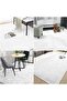 White Washable Floor Mat Non-Slip Base Long Pile Soft Carpet Non-Slip Anti-Pilling - 5