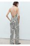 Geometric Pattern Linen Pants - 4
