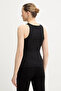 Sleeveless Round Neck Guendalina Women Black Top W6Rp39Kd092-Jblk - 3