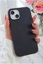 iPhone 13/14/15 Case Soft Touch Velvet Inside Soft Silicone Black Launch Camera Protected - 4
