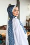Checkerboard Patterned Monogram Shawl Monov03-38 - 3