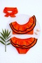 Girls' Bikini Set with Bandana Flounces One Shoulder Ruffles Cutout Low-Cut Model - 2
