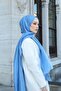 Single Color Voile Shawl Blue Vualv01-11 - 3