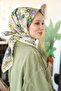 وشاح مودال بنقشة الزهور MDLV01-04 - 4