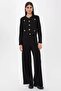 Shirt Collar Long Knitwear Set