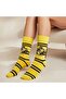 HARRY POTTER LICENSED HUFFLEPUFF LOGO SOCKS - 4