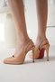 Nude Skin Pointed Toe Women's Heeled Shoes Chicora - 4