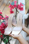 Gold Wrinkled Transparent Women's Transparent Heeled Shoes - 2
