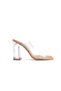 Cork Transparent Women's Transparent Heeled Shoes - 3