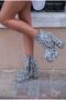 Zebra Patterned Double Platform Special Design Women's Shoes Vega - 2
