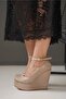 Skin Suede Wedge Heeled Boots Pihu - 2