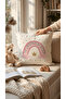 Rainbow Patterned Children's and Baby's Room 3-Piece Throw Pillow Cover Tlakr-305
