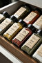 Set of 12 Square Glass Spice Jars with Black Lids and Labels - Spice Jar Set - 2