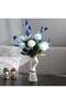 White Ceramic Bud Flower Vase for Hydroponic & Floral Arrangement Table Decor - 7