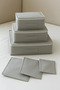 Gray Polka Dot Pattern 6 Piece Suitcase Organizer Set - 2