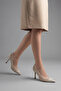 Women's Stiletto Pointed Toe Thin Heel Mesh Classic Heeled Shoes Zirva Beige - 3