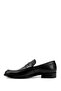 Men's Black Leather Sole Genuine Leather Loafer Shoes - 4