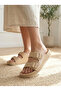 Damla Leather Soft Women's Slippers - 5
