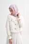 شال من الحرير الإيطالي من Cube Stripe Jacquard أرجواني - 2