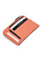 Orange Genuine Leather Unisex Credit Card Holder - S1Kk00000265-S2A