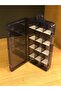Smoked 15 Compartment Adjustable Jewelry Parts Box Bead Organizer Ring Earring Medicine Box Spinning - 6