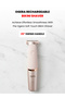 Soft Touch Bikini Shaver for Sensitive Areas, 35° Swing Handle, T-Blade, One-Touch Switch