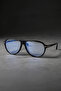 Santa Black Unisex Blue Light Protection Glasses New Season Optically Compatible - 5