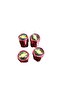 Rubber Valve Cover Chevrolet Red Set of 4 Metal Stylish - 3