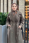 Trench Coat with Back Pile Detail - Khaki - 6