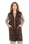 Women's Classic Ethnic Pattern Knitwear Knitted Kilim Mother Vest 1052 Long