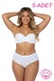 PRIVATE PINK 5-Piece Soft-Textured 100% Cotton Bato Briefs - Heart Patterned, Non-Sweating & Skin-Friendly Set