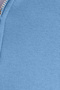 Unisex Relax Fit Relaxed Cut Cotton Fleece Inside Half Zip Blue Stand Collar Sweatshirt - 6