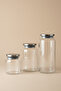 Bormio Metal Lid 3-Piece Vacuum Glass Jar Set - 3